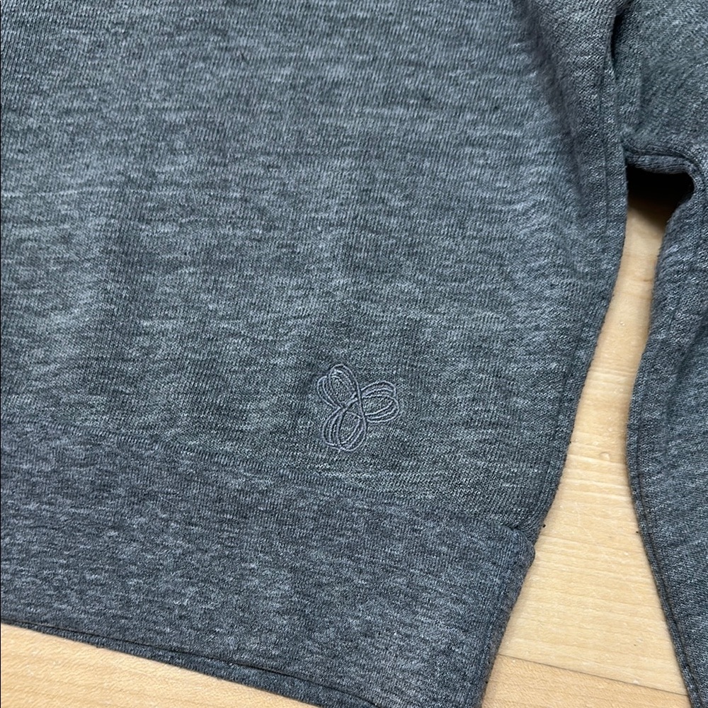 Aritzia Gray Fleece Cropped Long Sleeve | TNA - Picture 2 of 10